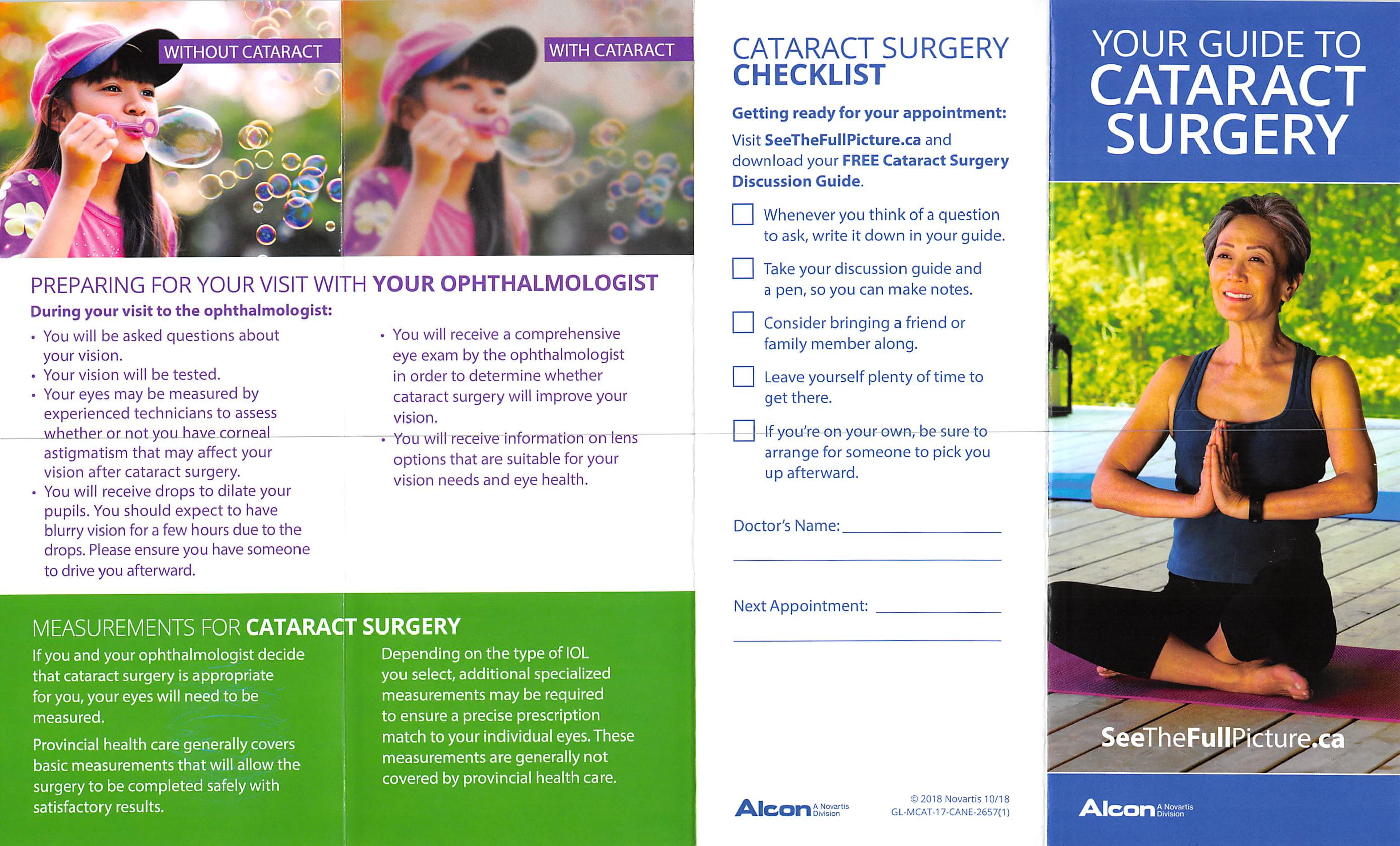 Cataract Surgery Checklist